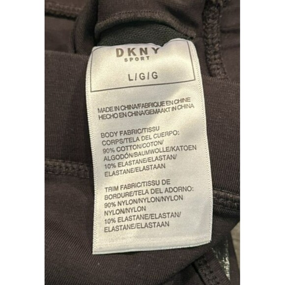 DKNY Padded Black Crossed Back Sports Bra Women's Size L - Picture 4 of 4